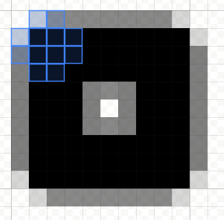 Pen stroke with anti-aliasing